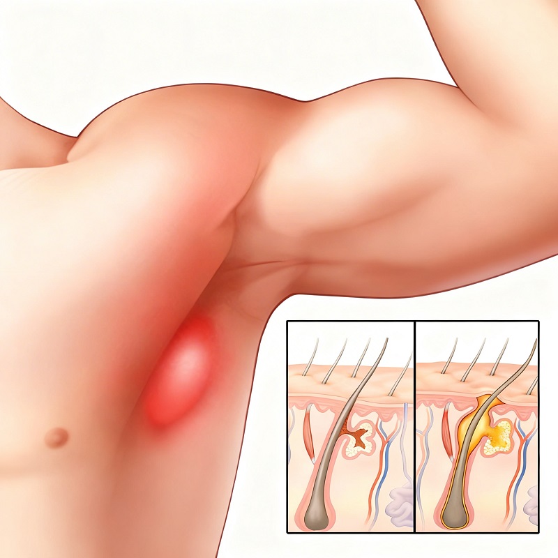 Гидраденит под мышкой