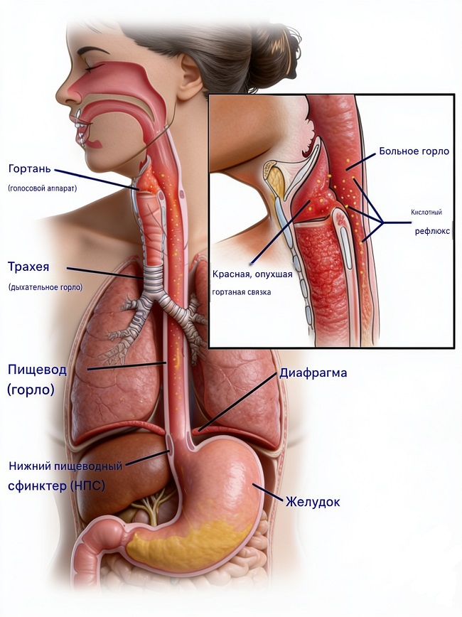 Ларингофарингеальный рефлюкс симптомы и лечение