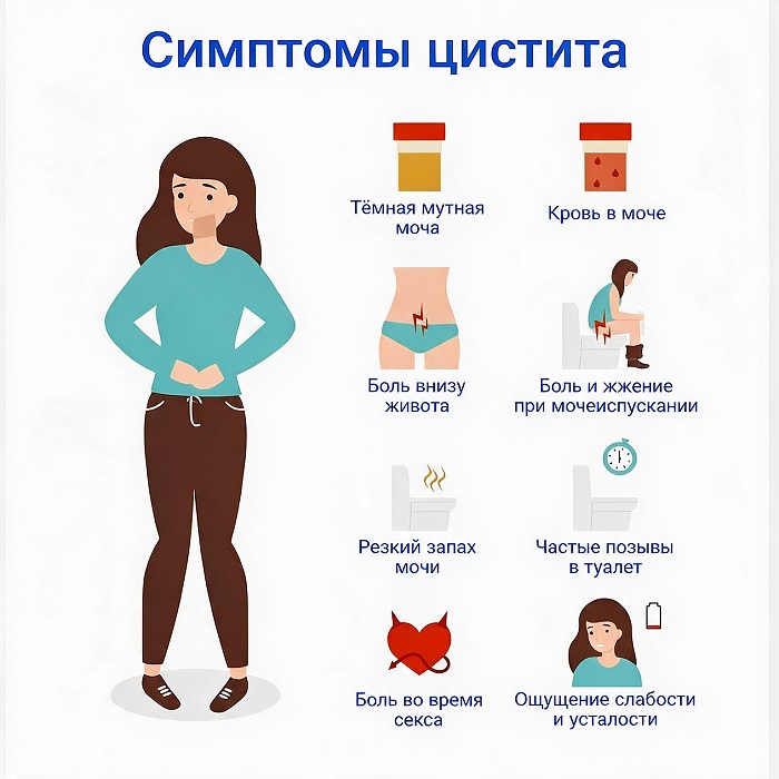 Признаки цистита